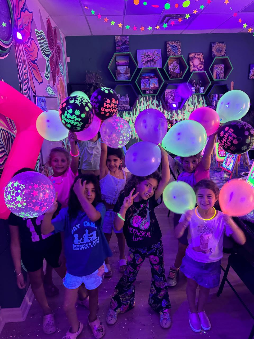 Birthday party art project