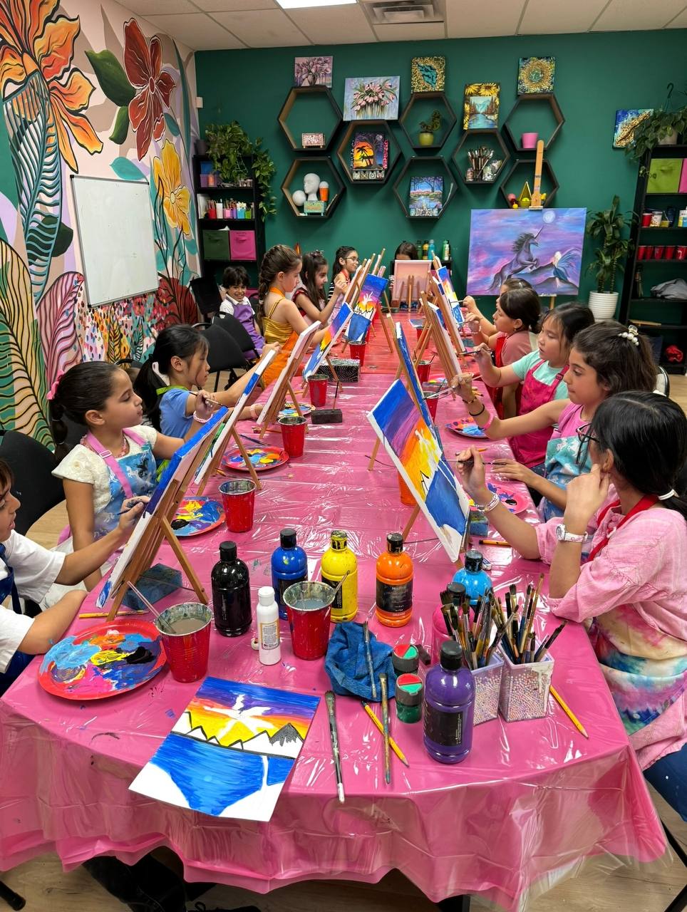 Birthday party artwork